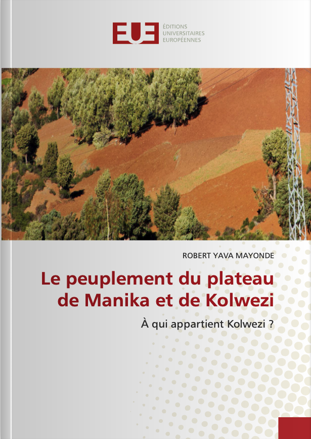 Couverture de Le peuplement du plateur de Manika et de Kolwezi 